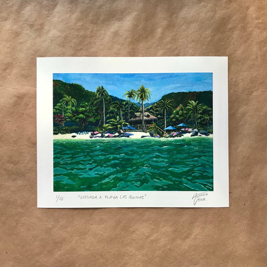 "Arrival at Las Ánimas beach" Gicleé print